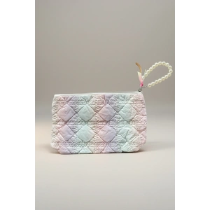 Karışık Renk İnci Detaylı Makyaj Çantası