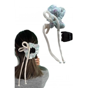 Karışık Renk İnci Detaylı Mandal/Simit Toka