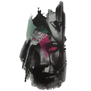 Karışık Renk Kadın Figürlü Dövme Tattoo