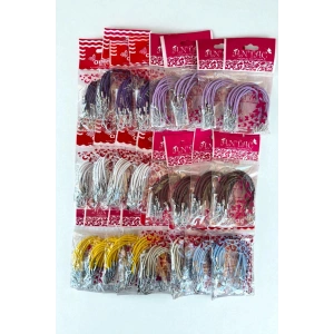 Karışık Renk Kancalı Lastik Toka Set