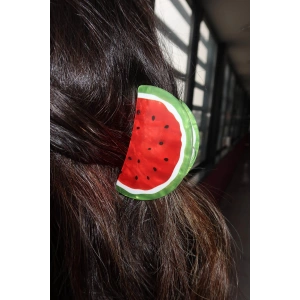 Karışık Renk Karpuz Figürlü Kemik Mandal Toka