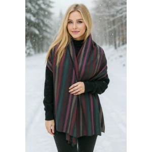 Karışık Renk Kilim Desenli Şal