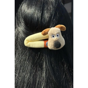 Karışık Renk Köpek Figürlü Yan Toka