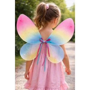 Karışık Renk Kurdele Detaylı Kanat