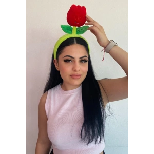 Karışık Renk Lale Figürlü Taç