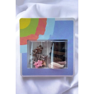 Karışık Renk Lastik Toka Ve Mini Mandal Toka Set