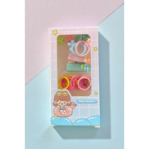 Karışık Renk Lastik Toka Ve Mini Mandal Toka /Yan Toka Set