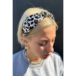 Karışık Renk Leopar Desenli Taç