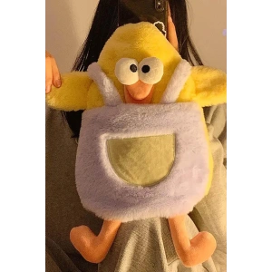 Karışık Renk Ördek Figürlü Peluş Sıcak Su Torbası