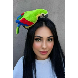 Karışık Renk Papağan Figürlü Taç