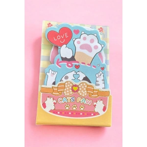 Karışık Renk Pati Figürlü Yapışkanlı Not Kağıdı