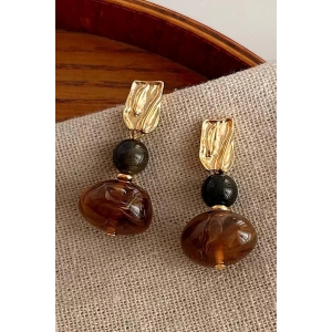 Karışık Renk Sallantılı Küpe (Çift)