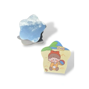 Karışık Renk Sweet Yazılı Çocuk Figürlü Masa Aynası