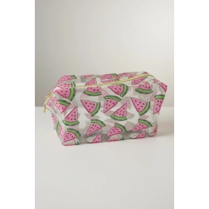 Karpuz Figürlü Şeffaf Makyaj Çantası