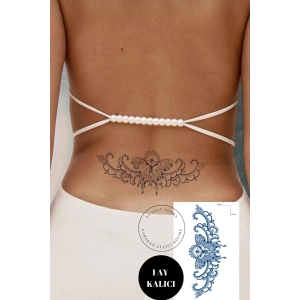 Kelebek Figürlü 12 Saat Sonra Kararan Geçici Orta Dövme Tattoo