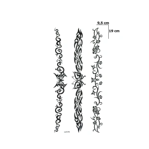 Kelebek Tribal Dövme Geçici Tattoo
