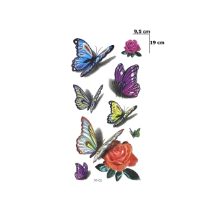Kelebekler Geçici Dövme Tattoo