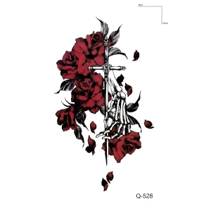 Kılıç Gül Mini Geçici Dövme Tattoo
