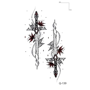 Kılıç Mini Dövme Geçici Tattoo