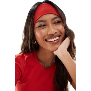 Kırmızı Renk Geniş Saç Bandı