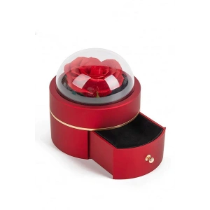 Kırmızı Renk Gül Figürlü Takı Organizeri