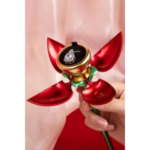 Kırmızı Renk Gül Figürlü Yüzük Kutusu