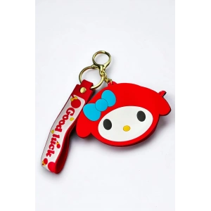 Kırmızı Renk Kedi Figürlü Anahtarlık/Cüzdan