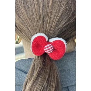 Kırmızı Renk Kurdele Figürlü Lastik Toka