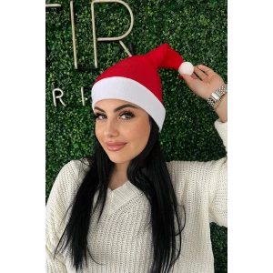 Kırmızı Renk Noel Baba Şapkası