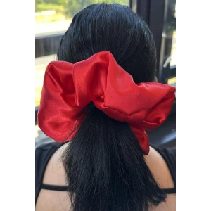 Kırmızı Renk Saten Simit Toka