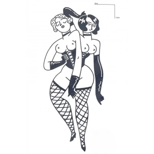 Kız Figürlü 12 Saat Sonra Kararan Geçici Mini Dövme Tattoo