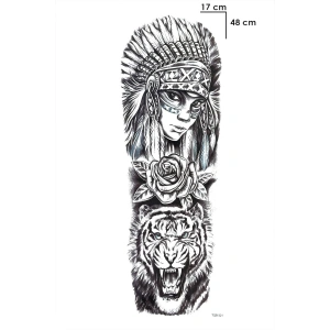 Kızılderili Kol Geçici Dövme Tattoo