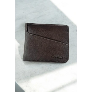 Koyu Kahve Renk Deri Erkek Cüzdan