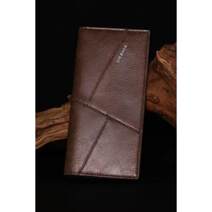 Koyu Kahverengi Deri Erkek Cüzdan/Kartlık