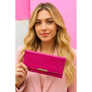Koyu Pembe Renk Deri Kadın Cüzdan