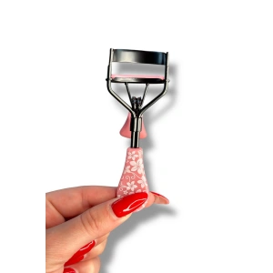 Koyu Pembe Renk Kirpik Kıvırıcı/ Kirpik Kıvırma Aparatı