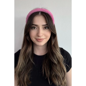 Koyu Pembe Renk Peluş Taç