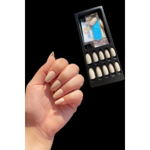 Krem Renk 24lü Takma Tırnak Seti