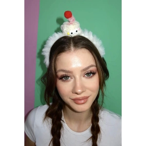 Krem Renk Canavar Figürlü Çocuk Taç