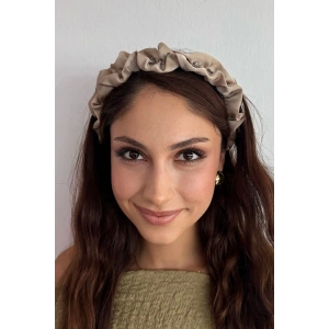Krem Renk Taş Detaylı Taç