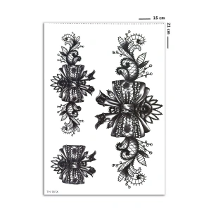 Kurdele Motifli Geçici Dövme Tattoo