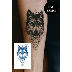 Kurt Figürlü 12 Saat Sonra Kararan Geçici Orta Dövme Tattoo