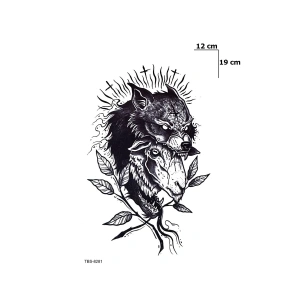 Kurt Ve Kuzu Geçici Dövme Tattoo