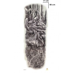 Kurt Ve Melek Geçici Dövme Tattoo