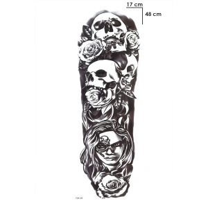 Kurukafa Kol Geçici Dövme Tattoo