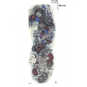 Kurukafa Kol Geçici Dövme Tattoo