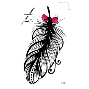 Kuş Tüyü Mini Geçici Dövme Tattoo