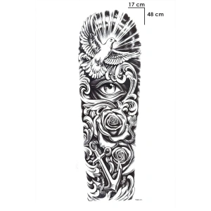 Kuş Ve Göz Geçici Dövme Tattoo