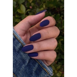 Lacivert Renk 12li Takma Takma Tırnak (Yapıştırıcılı)