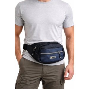 Lacivert Renk Erkek Bel Çantası